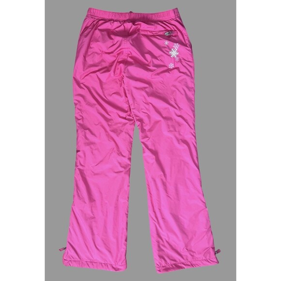 Gap Kids Girls Snow Pants Size 16 Pink Fleece Lined Insulated Ski Snowboard - Picture 2 of 9